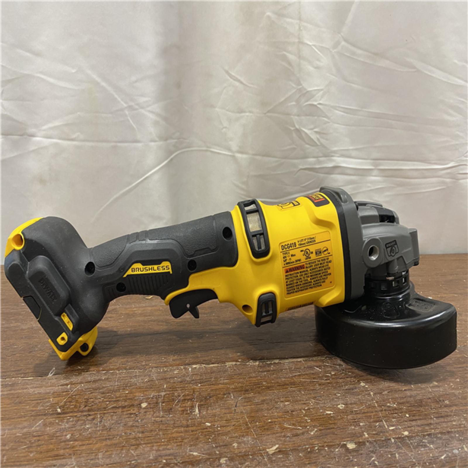 AS-ISFLEXVOLT 60V MAX Cordless Brushless 4.5 in. to 6 in. Small Angle Grinder with Kickback Brake (Tool Only)