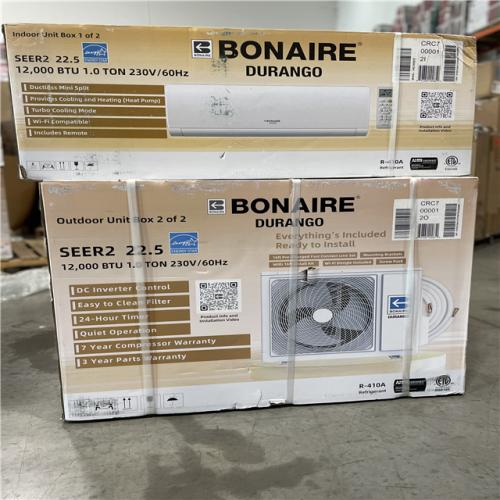 DALLAS LOCATION - NEW! BONAIRE DURANGO 12000 BTU 1.0 TON MINI SPLIT