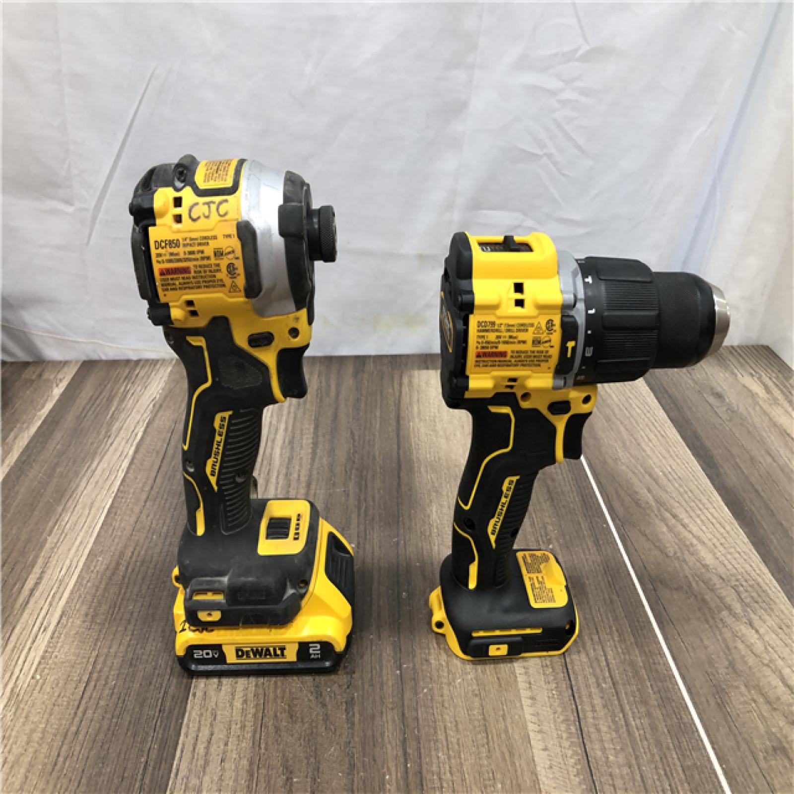 AS-IS DEWALT ATOMIC 20V MAX Lithium-Ion Cordless 2-Tool Combo Kit