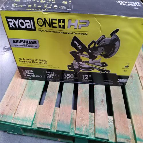 California NEW Ryobi One+ 18V Brushless 10 Sliding Compound Miter Saw Kit