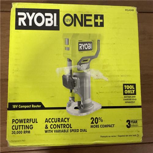 California AS-IS Ryobi One+ 18V Compact Router; Appears in Excellent Condition (Tool Only)