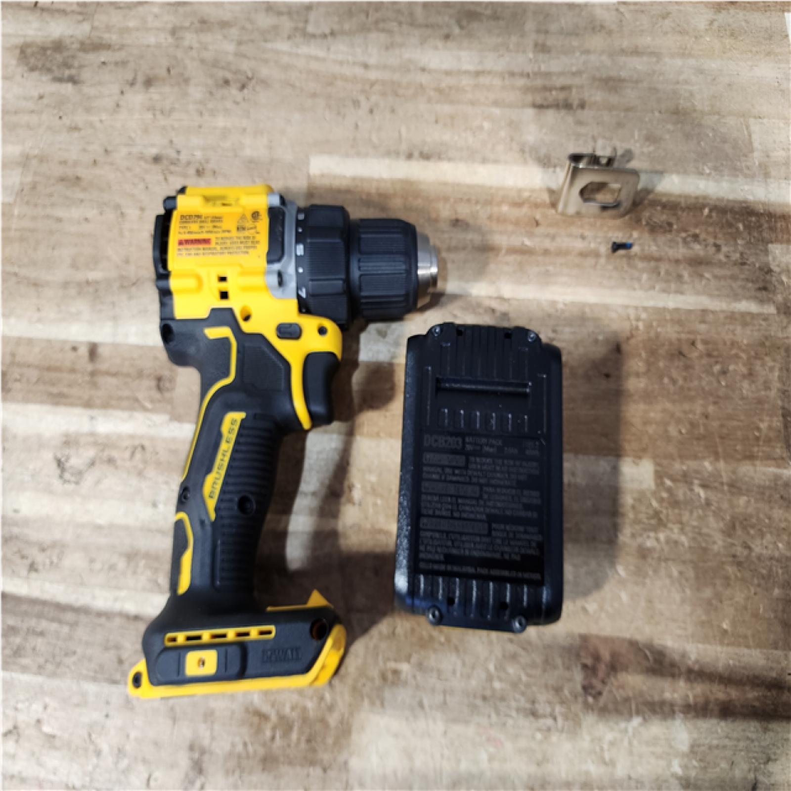 Houston Location AS-IS DeWalt ATOMIC Drill and Battery