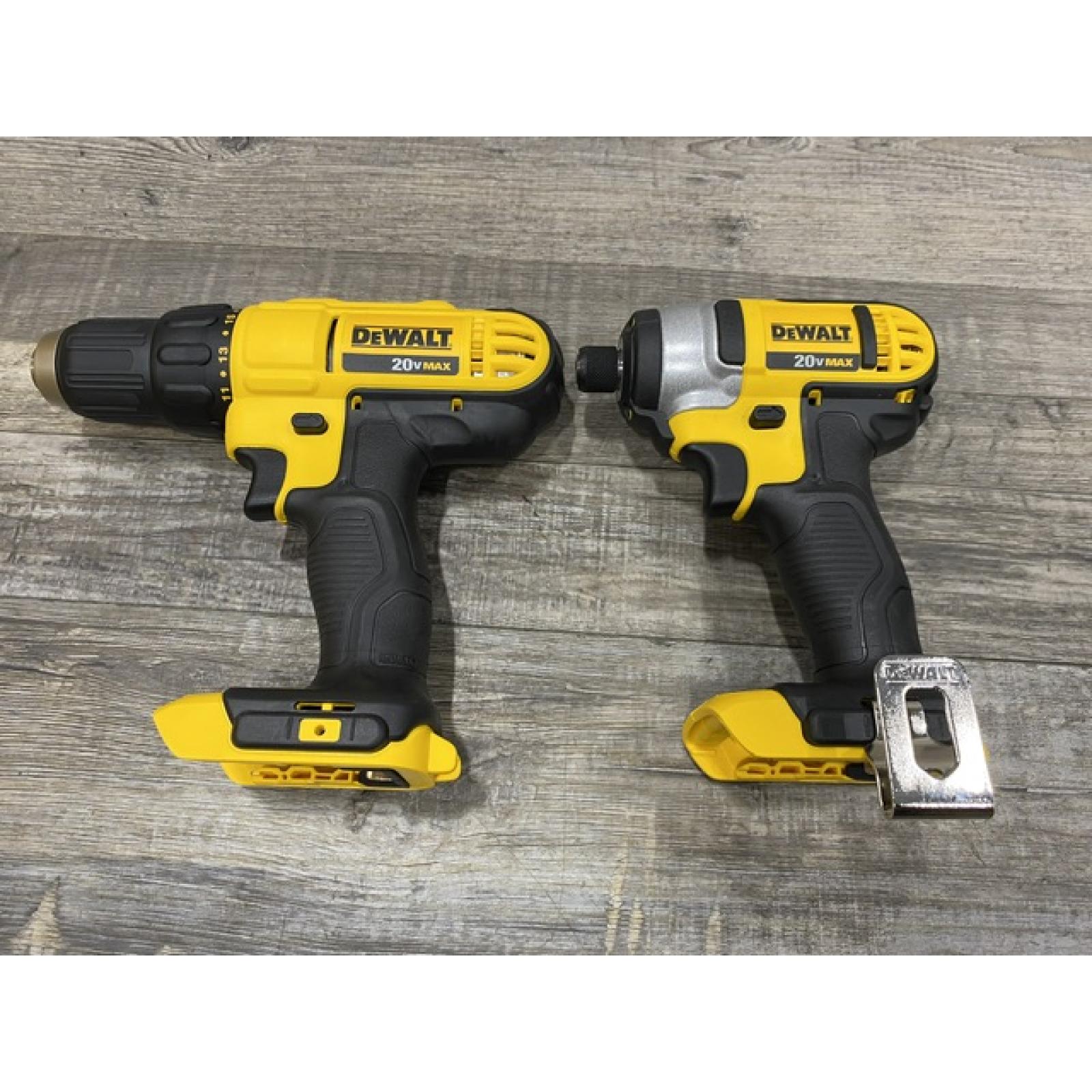 AS-IS DEWALT 20V MAX Cordless Drill/Impact 2 Tool Combo Kit