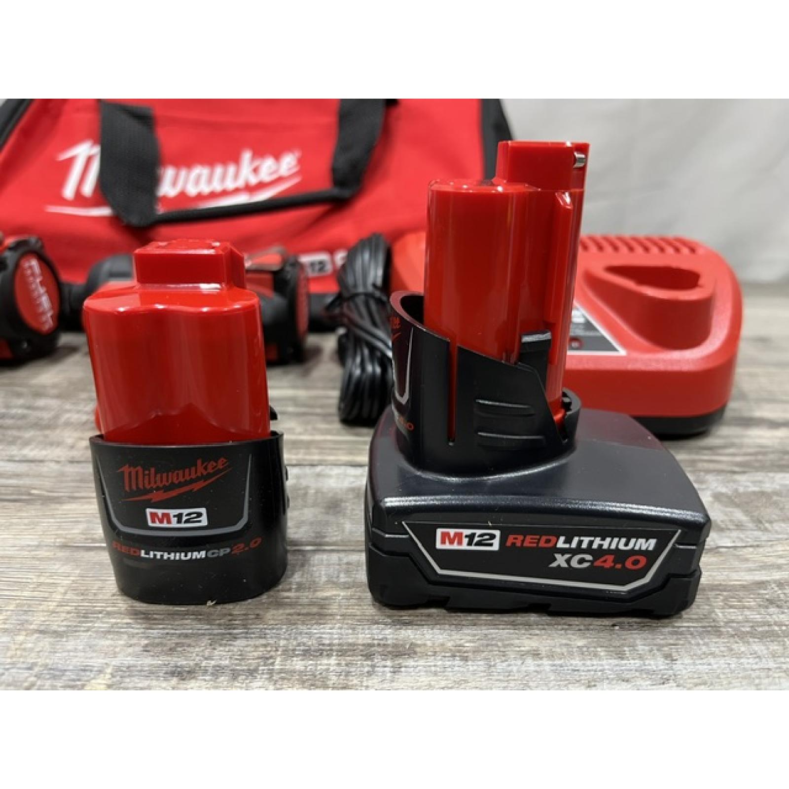 AS-IS Milwaukee FUEL 12-Volt Lithium-Ion Brushless Cordless Hammer Drill and Impact Driver Combo Kit