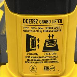 AS-IS DEWALT 20-Volt Max Cordless GRABO Lifter (Tool Only)