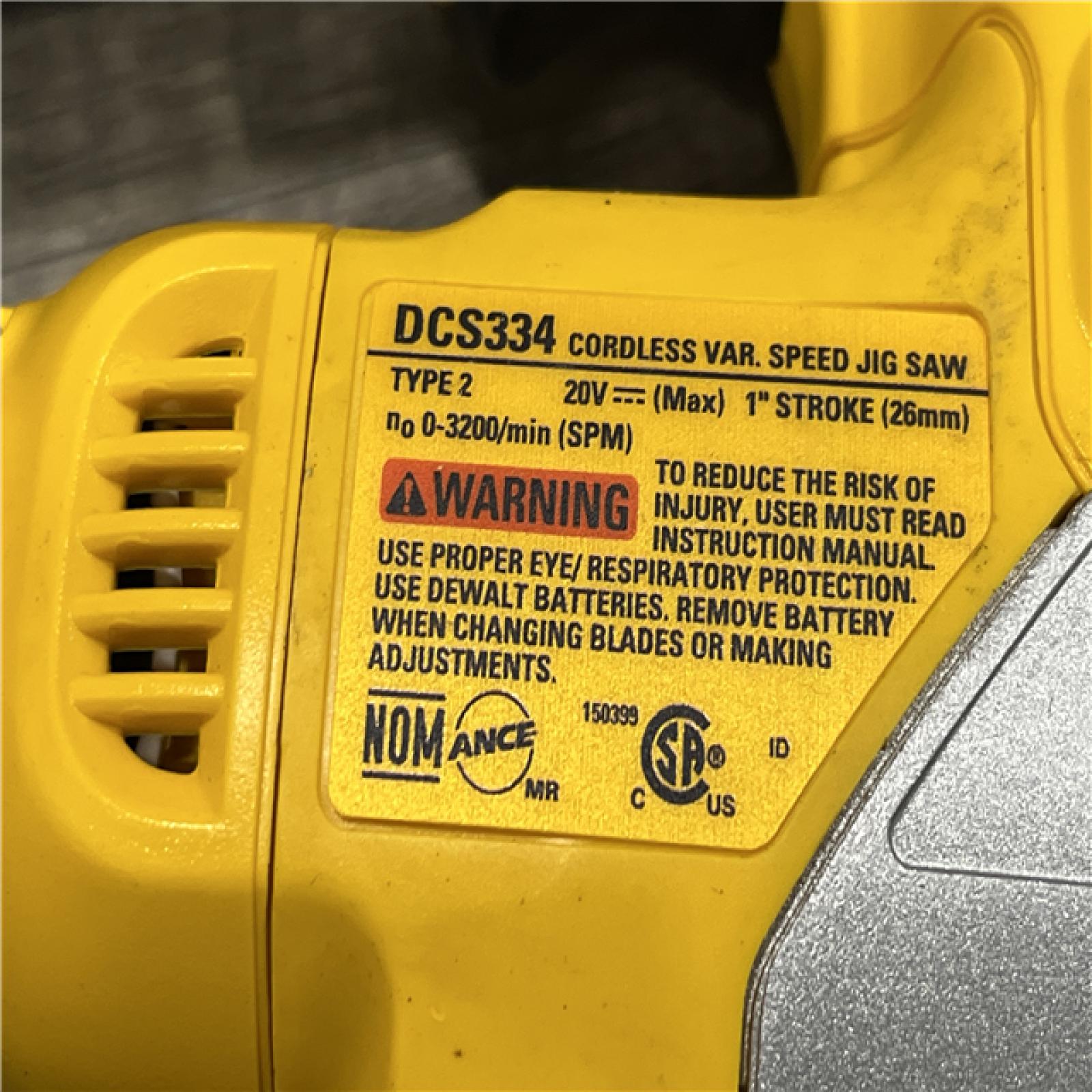 AS-IS DEWALT 20V MAX XR Cordless Brushless Jigsaw (Tool Only)