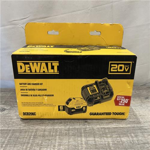 NEW - DEWALT 20V MAX Lithium-Ion 6.0 Ah Battery and Charger