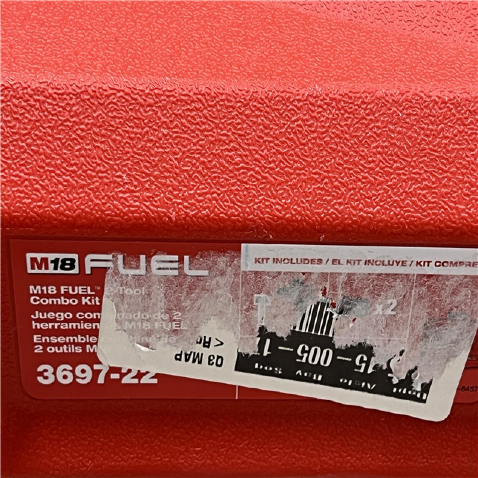 AS-IS Milwaukee FUEL 18V Lithium-Ion Brushless Cordless Hammer Drill and Impact Driver Combo Kit