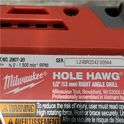 AS-IS Milwaukee FUEL GEN II 18V Lithium-Ion Brushless Cordless 1/2 in. Hole Hawg Right Angle Drill (Tool-Only)