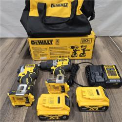 GOOD DEWALT 20V MAX XR Hammer Drill and ATOMIC Impact Driver 2 Tool Cordless Combo Kit with (2) 4.0Ah Batteries, Charger, and Bag
