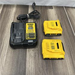 AS-IS DEWALT ATOMIC 20-Volt Lithium-Ion Cordless Brushless Combo Kit (4-Tool) with (2) 2.0Ah Batteries, Charger and Bag