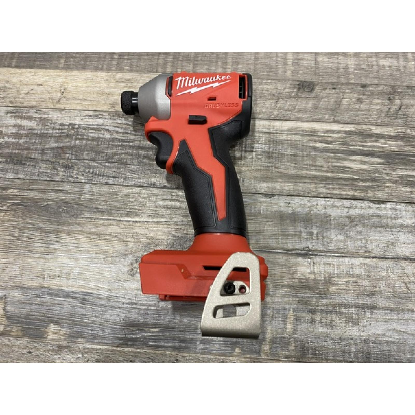 AS-IS Milwaukee 18V Lithium-Ion Brushless Cordless 1/4 in. Impact Driver Kit