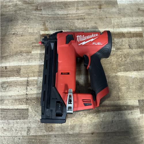 Houston Location AS-IS Milwaukee FUEL 12-Volt Lithium-Ion Brushless Cordless 18-Gauge 1-1/2 in. Compact Brad Nailer (Tool Only)