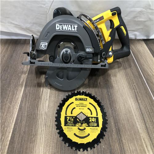 AS-IS DEWALT FLEXVOLT 60V MAX Cordless Brushless 7-1/4 in. Wormdrive Style Circular Saw (Tool Only)
