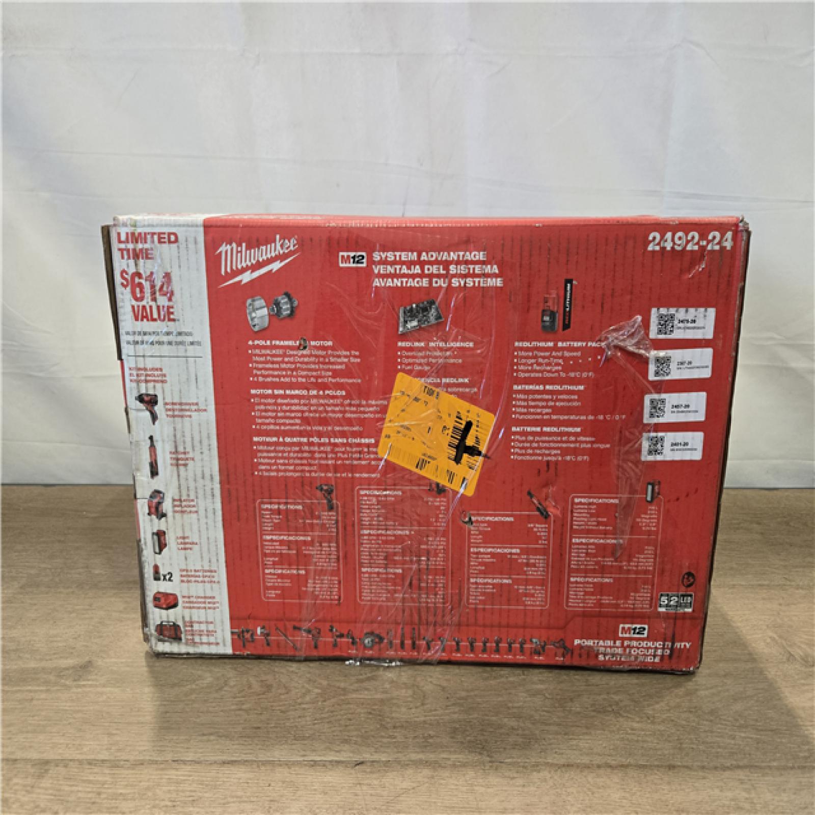 NEW!- Milwaukee M12 12V Lithium-Ion Cordless Combo Kit