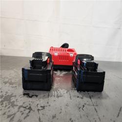 AS-IS- Milwaukee 18-Volt Lithium-Ion XC Starter Kit with Two 5.0Ah Batteries and Charger