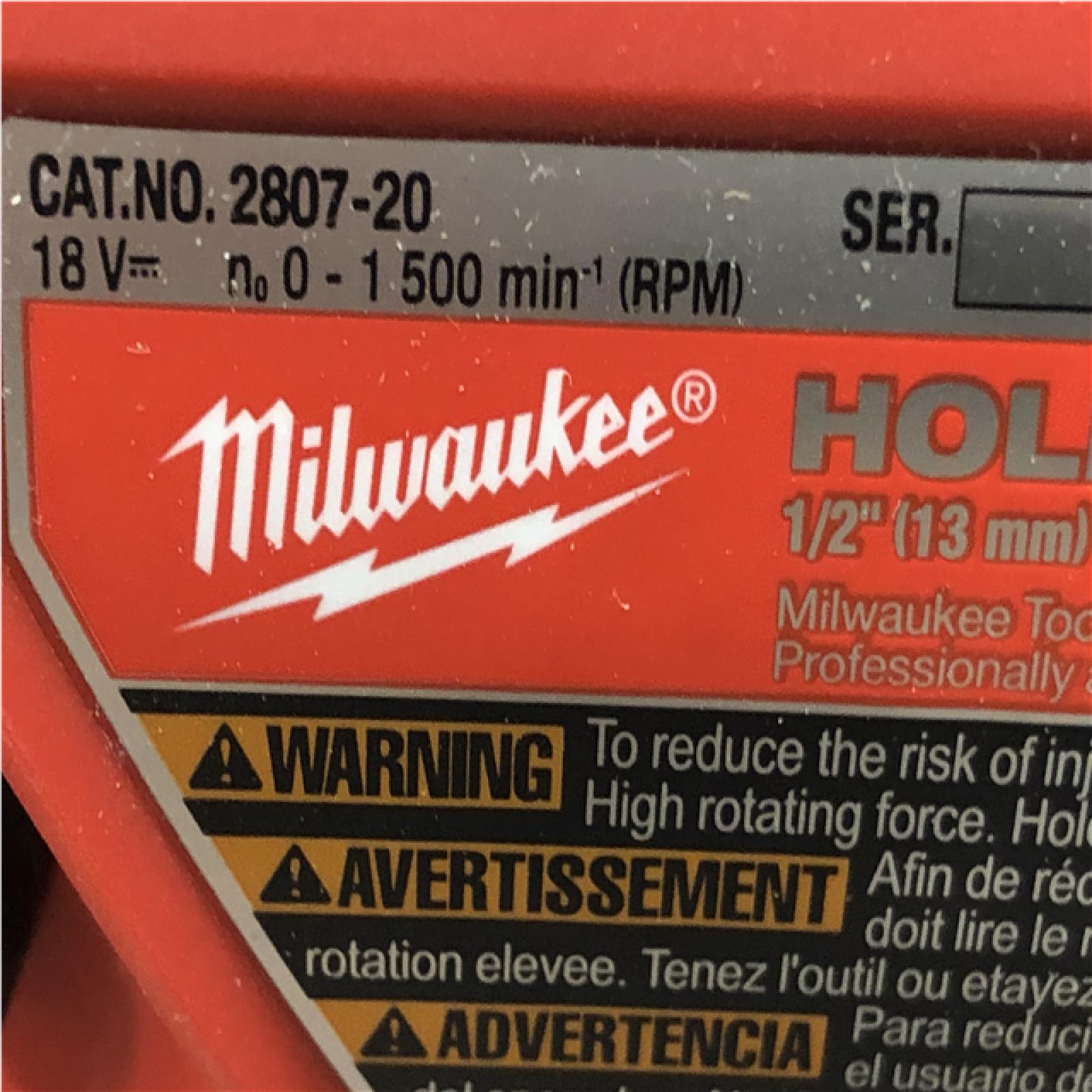 AS-IS Milwaukee FUEL GEN II 18V Lithium-Ion Brushless Cordless 1/2 in. Hole Hawg Right Angle Drill (Tool-Only)