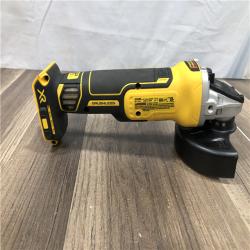 AS-IS DEWALT 20V MAX XR Cordless Brushless 4.5 in. Slide Switch Small Angle Grinder with Kickback Brake (Tool Only)