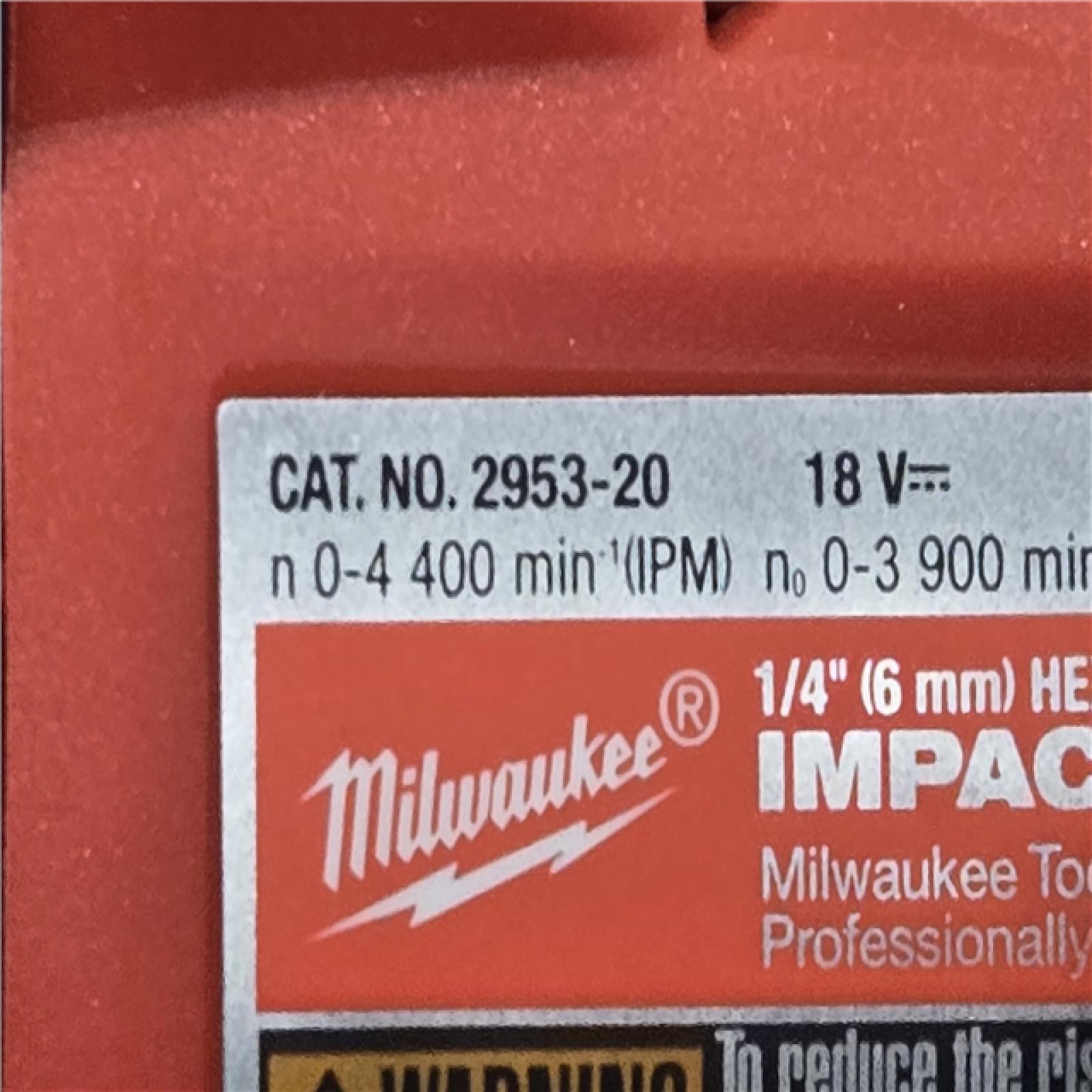 AS-IS Milwaukee FUEL 18V Cordless 1/4 in. Hex Impact Driver (Tool-Only)