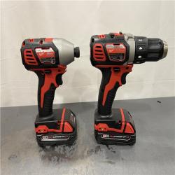 AS-IS - Milwaukee M18 18V Lithium-Ion Cordless Drill Driver/Impact Driver Combo Kit (2-Tool)