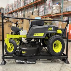 DALLAS LOCATION - RYOBI ZR3 80V HP Brushless Battery Cordless Electric 42 in. Zero Turn Riding Lawn Mower with (2) 14.0 Ah Batteries and Charger