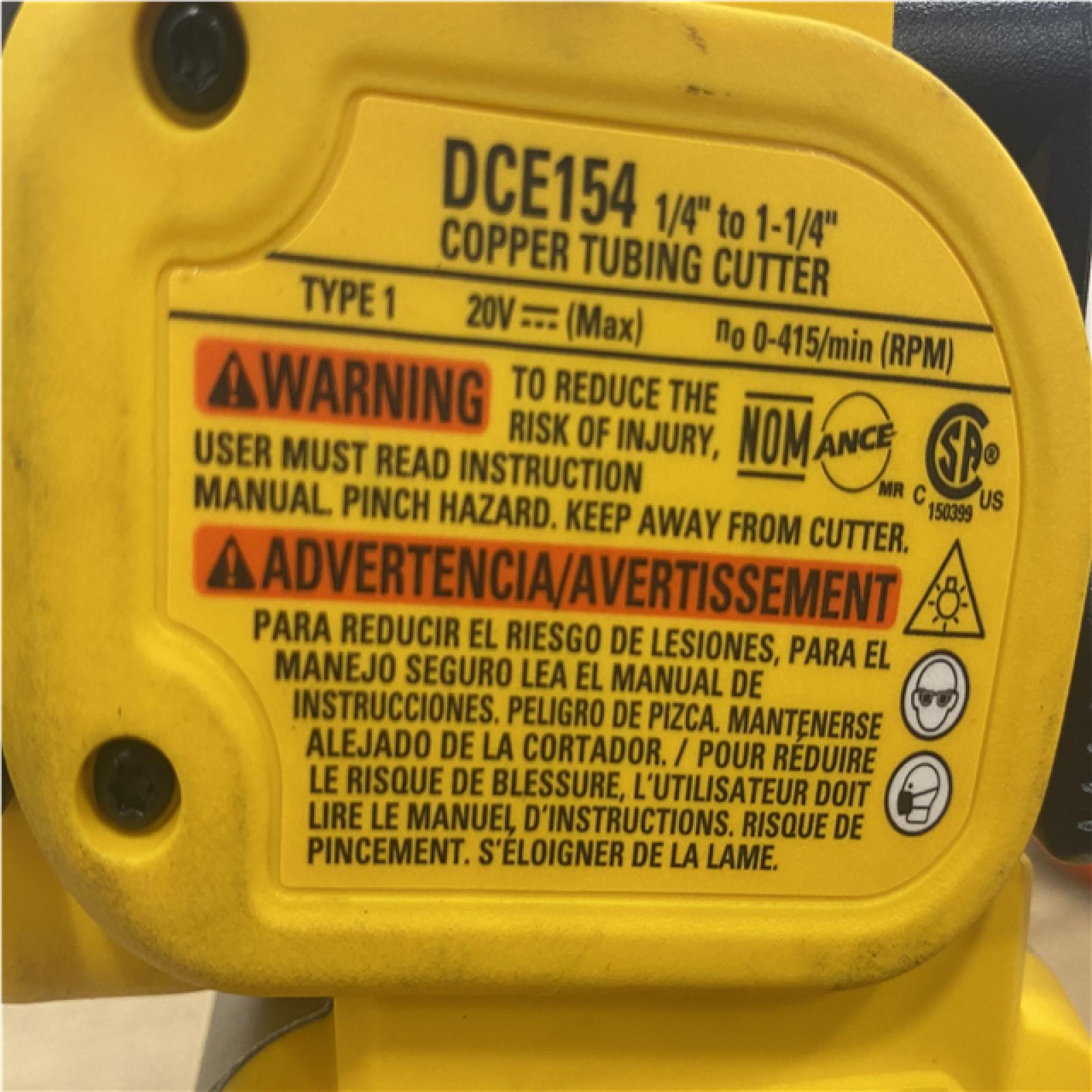 AS-IS DEWALT 20-Volt MAX XR Copper Cutter (Tool Only)