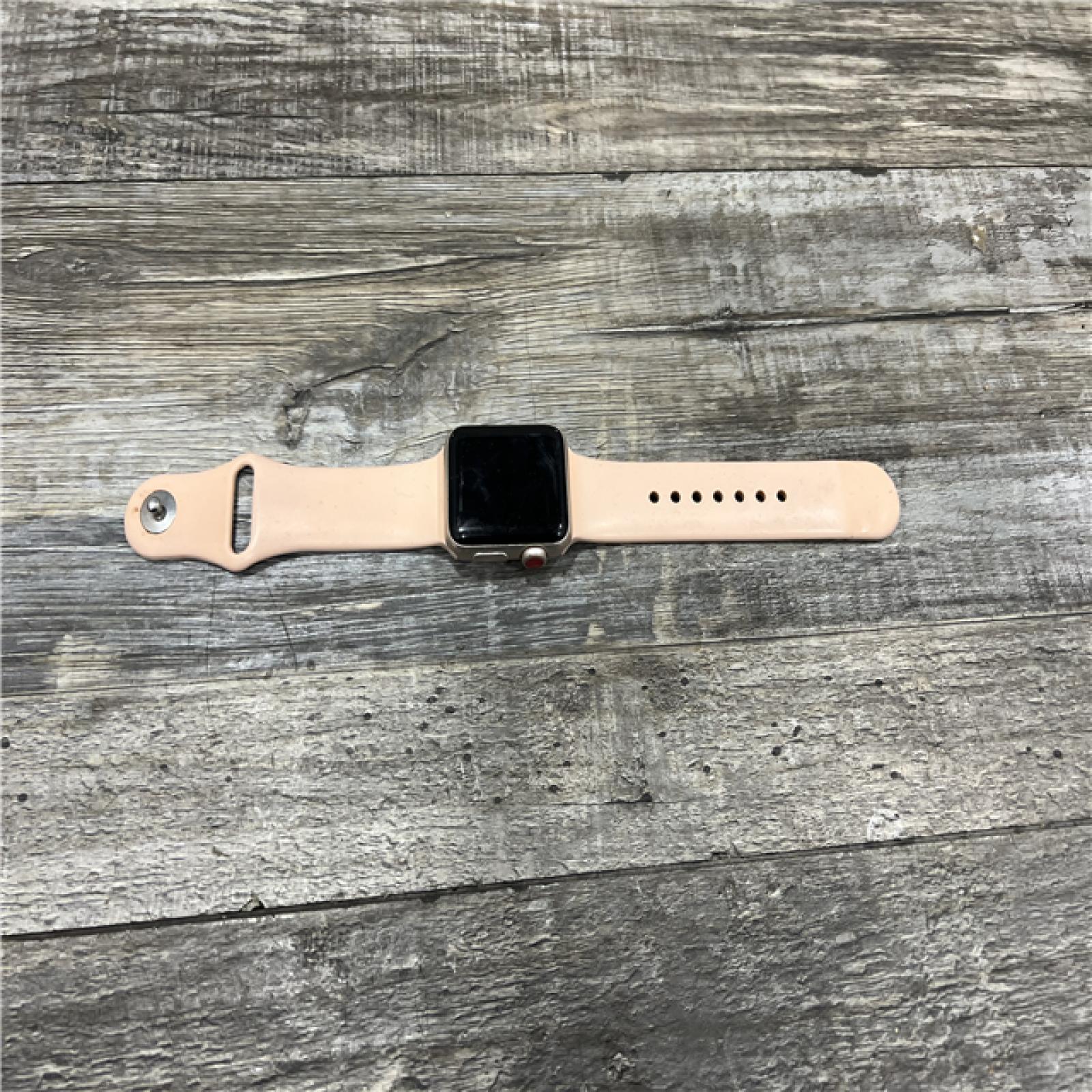 AS-IS Apple Watch Gen 3 Series 3 Cell 38mm Gold Aluminum - Pink Sand Sport