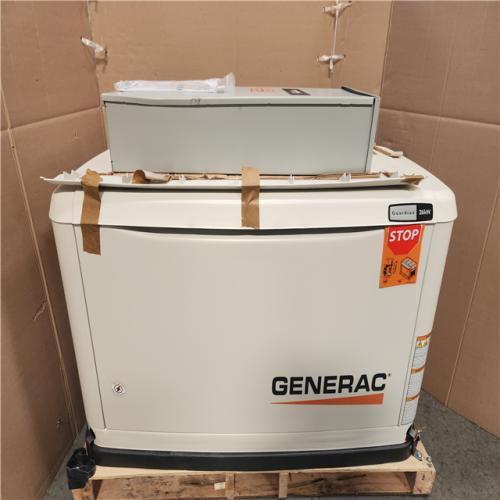 California AS-IS Generac Guardian 26kW  includes Automatic Transfer Switch