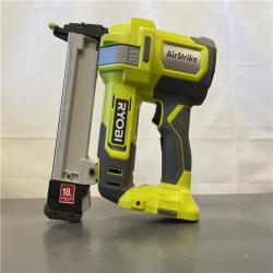 AS-IS -  RYOBI ONE+ 18V 18-Gauge Cordless AirStrike Narrow Crown Stapler (Tool Only)