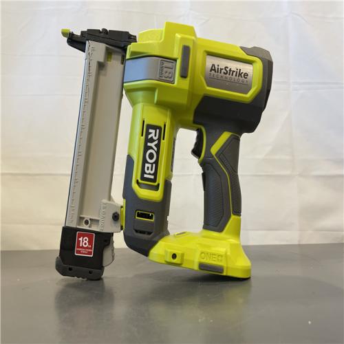 AS-IS -  RYOBI ONE+ 18V 18-Gauge Cordless AirStrike Narrow Crown Stapler (Tool Only)