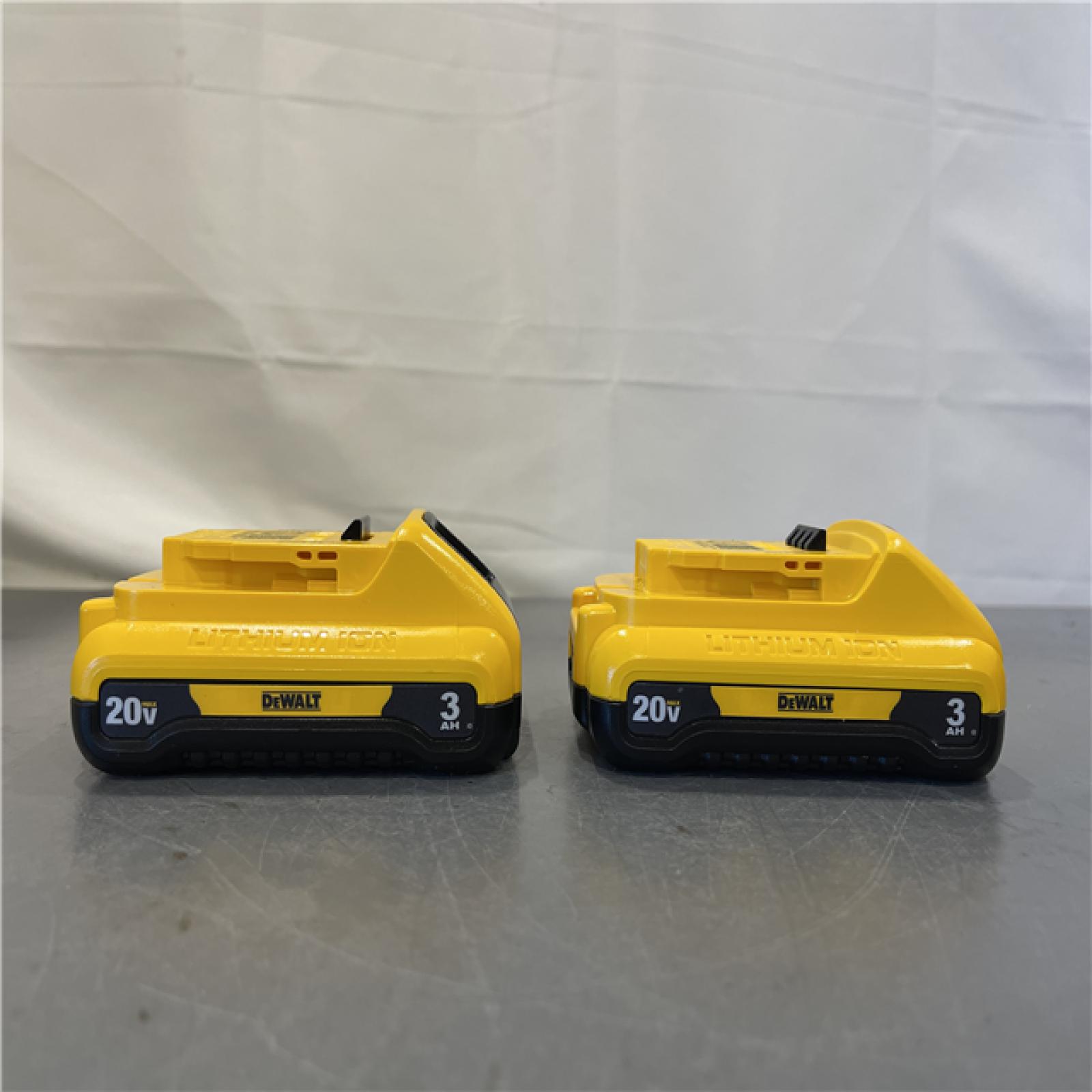 AS-IS - DeWalt 20V MAX Compact Lithium-Ion 3.0Ah Battery Pack (2 Pack)