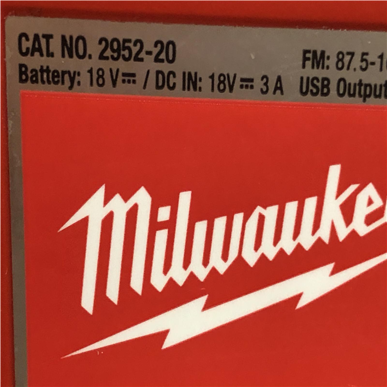 AS-IS Milwaukee 18V Lithium-Ion Cordless Jobsite Radio