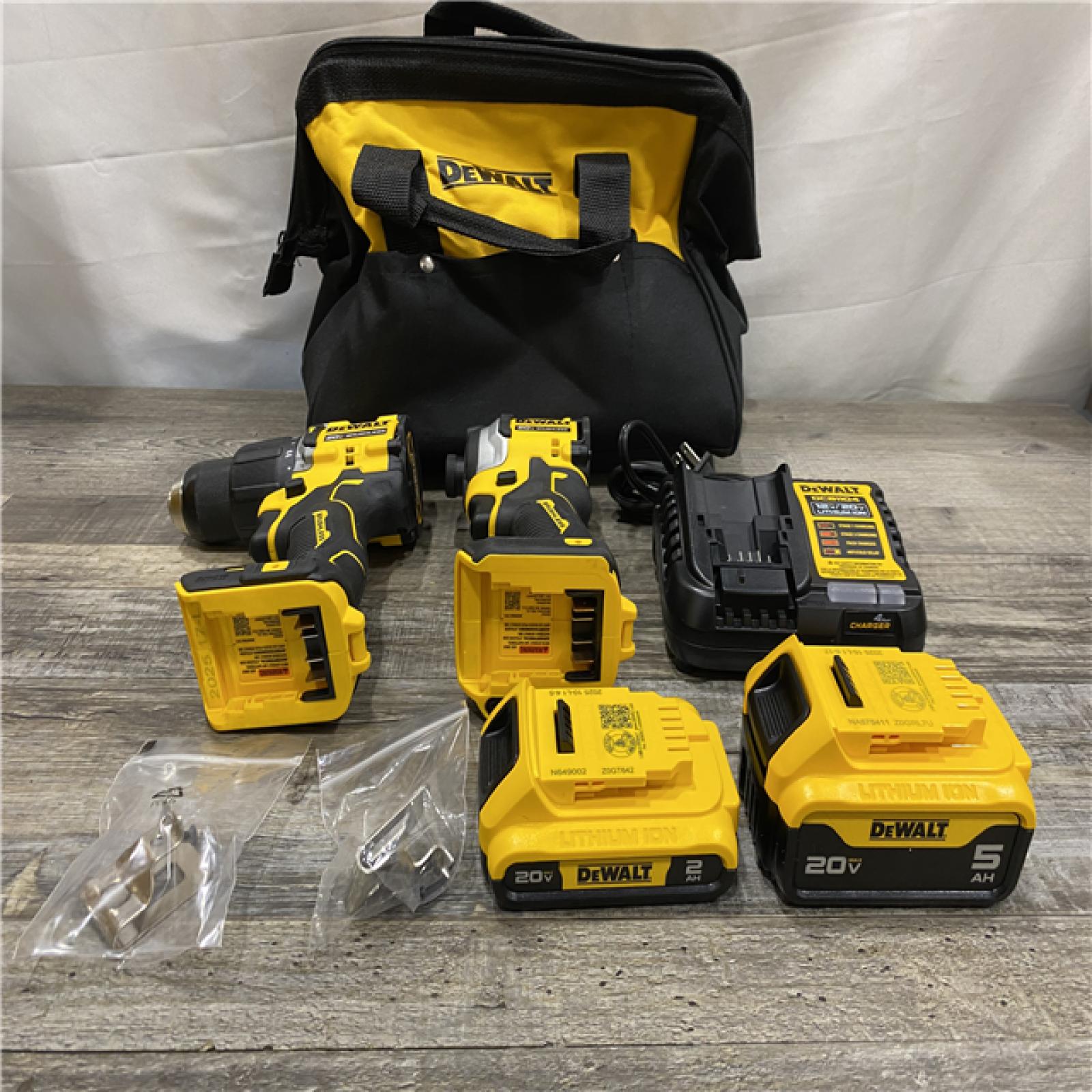 AS-IS DEWALT ATOMIC 20V MAX Lithium-Ion Cordless 2-Tool Combo Kit
