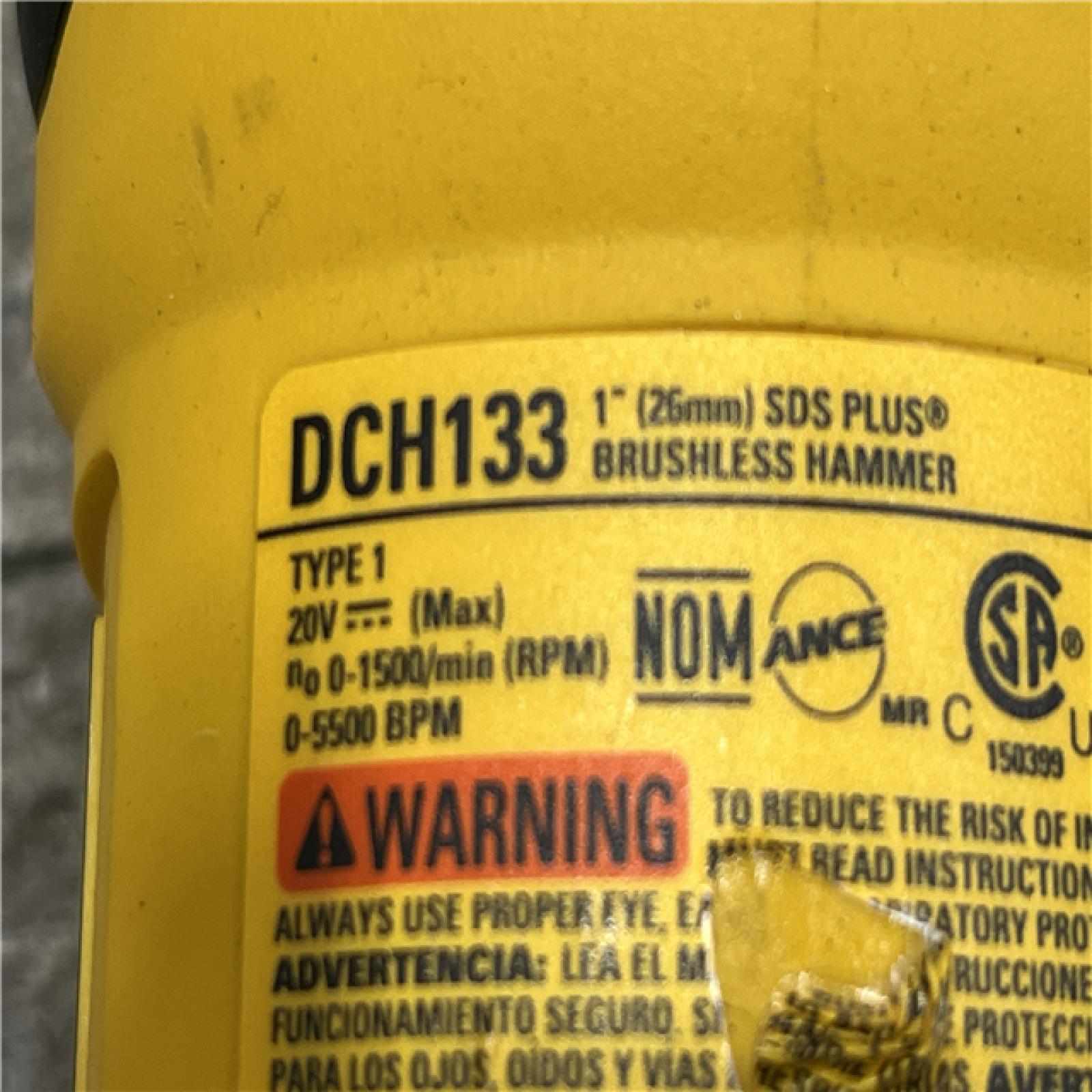 AS-IS DEWALT 20V MAX Cordless Brushless 1 in. SDS Plus D-Handle Concrete and Masonry Rotary Hammer (Tool Only)