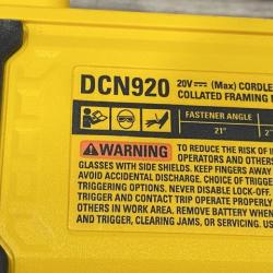 AS-IS DEWALT 20-Volt 21° Cordless Framing Nailer (Tool-Only)