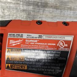 AS-IS Milwaukee FUEL SURGE 18V Lithium-Ion Brushless Cordless 1/4 in. Hex Impact Driver (Tool-Only)