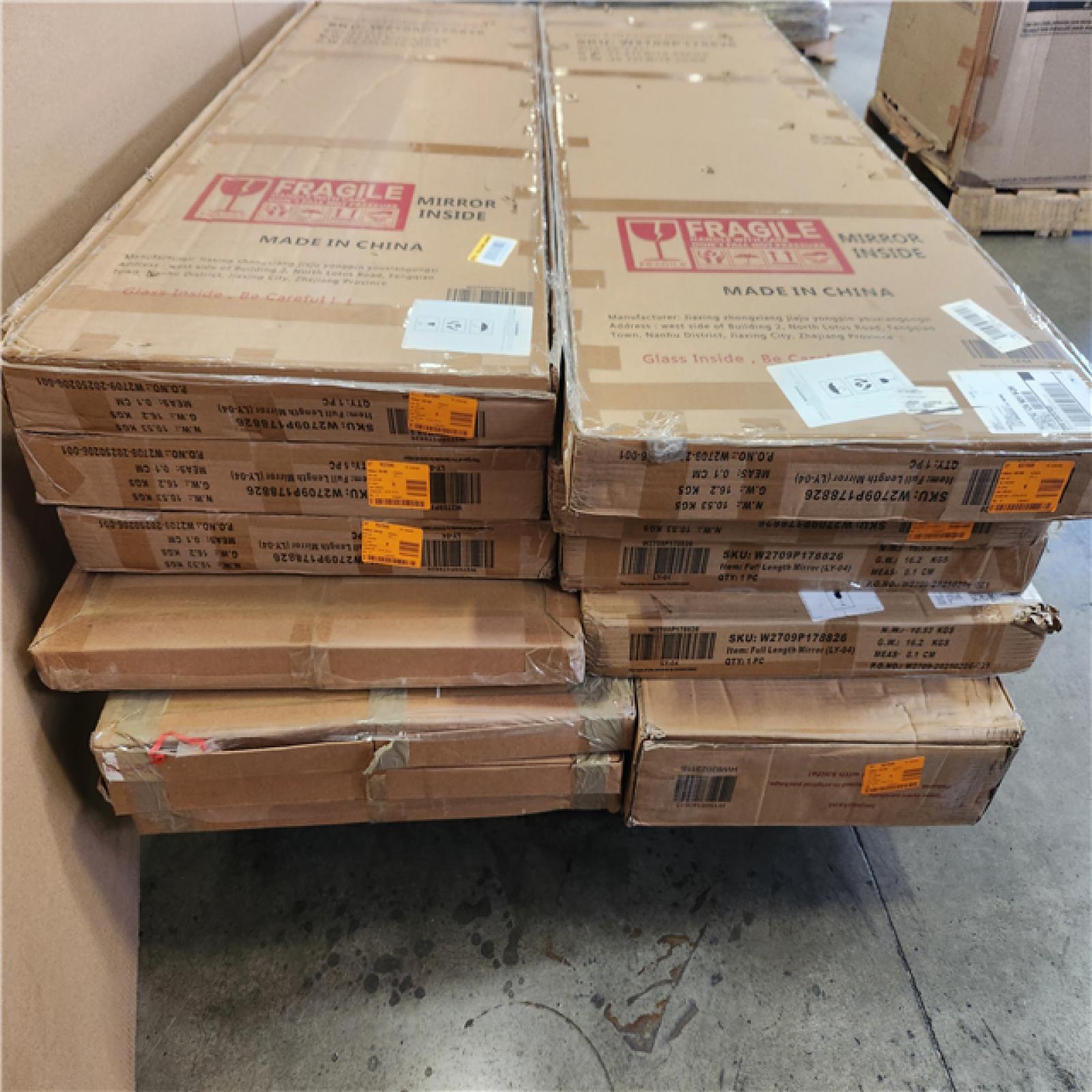 Phoenix AS-IS Mixed Full body Mirror Pallet of 12