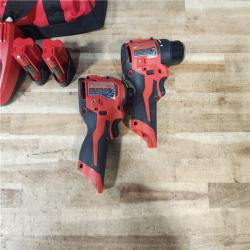 HOUSTON LOCATION - AS - IS Milwaukee 12-Volt Lithium-Ion Brushless Cordless Subcompact Drill and Impact Driver Combo Kit
