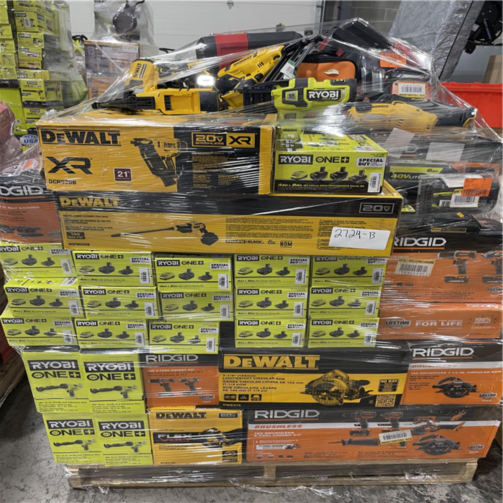 Pittston Location As-Is Power Tools Partial Truckload (14 pallets) 2724-B