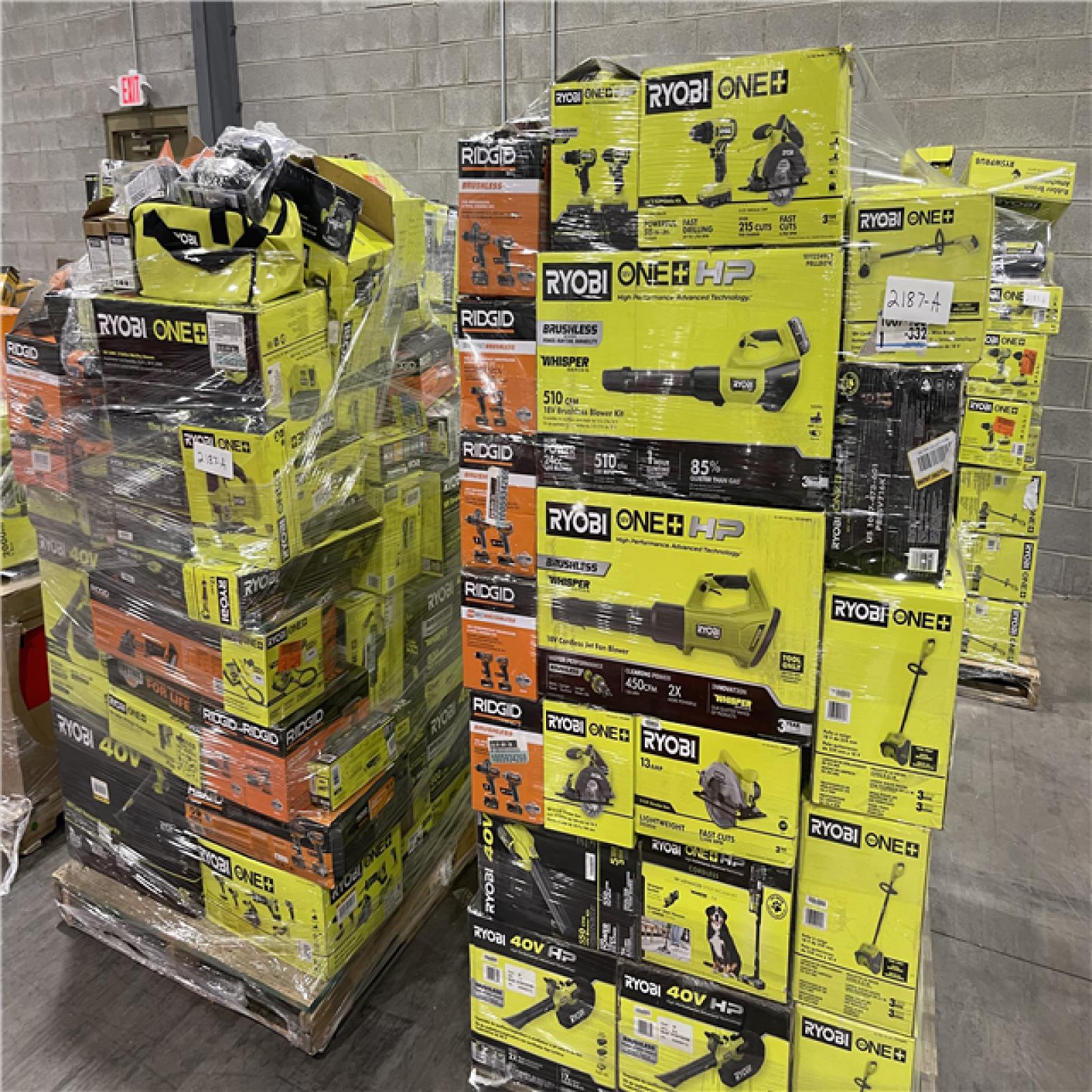 Pittston Location As-Is Power Tools Partial Truckload (13 pallets) 2187-A