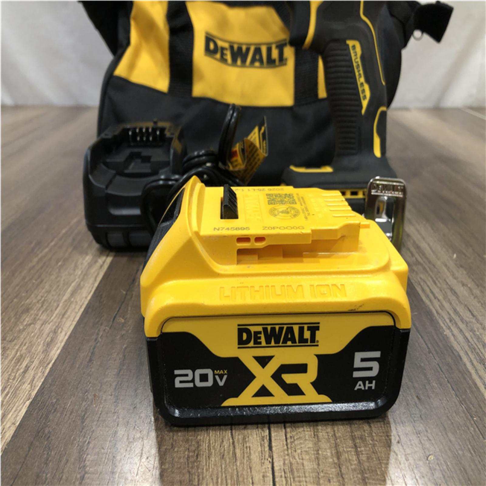 AS-IS DEWALT ATOMIC 20V MAX Lithium-Ion Cordless 1/4 in. Brushless Impact Driver Kit