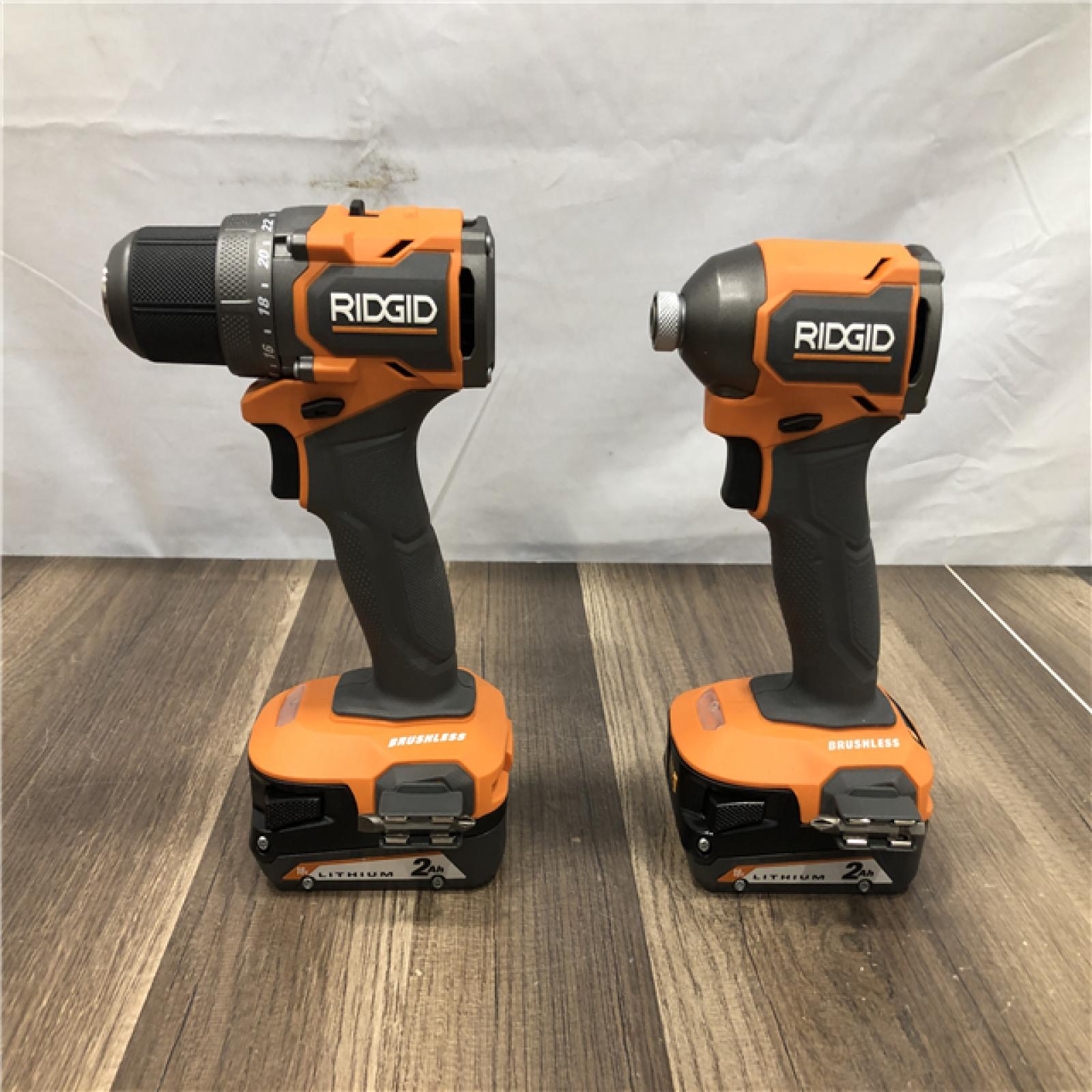 AS-IS RIDGID 18V SubCompact Brushless 2-Tool Combo Kit