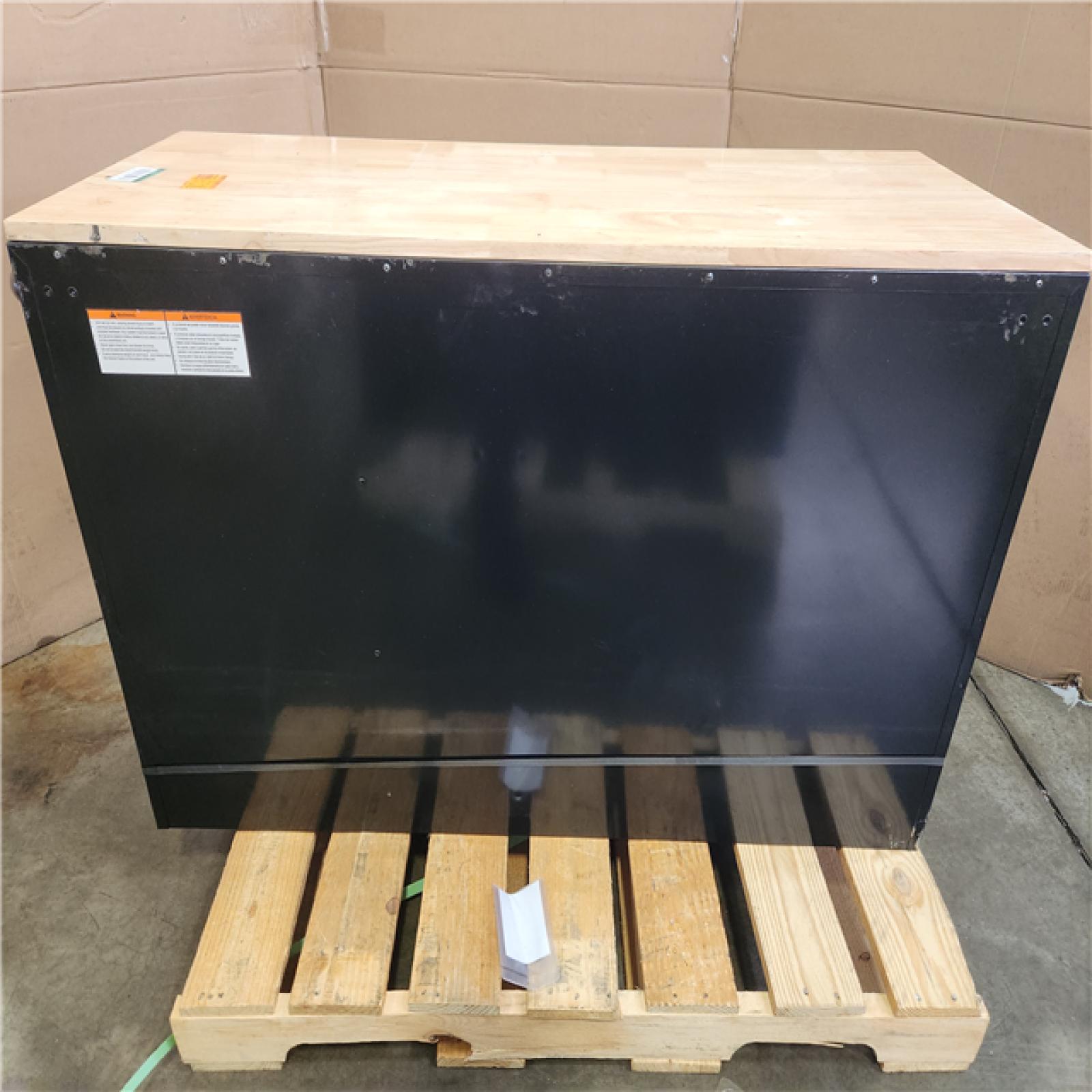 Phoenix Husky Modular Tool Storage 52 in. W x 20 in. D Standard Duty Black Mobile Workbench Cabinet