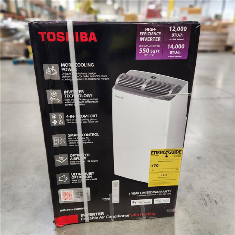 DALLAS LOCATION; NEW!; Toshiba Portable Air Conditioner w/ Heat up to 550  sq. ft.