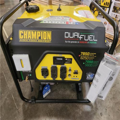 Phoenix Champion Power Equipment 7850/6250-Watt Recoil Start Storm Ready Gasoline and Propane Powered Dual Fuel Portable Generator with CO Shield