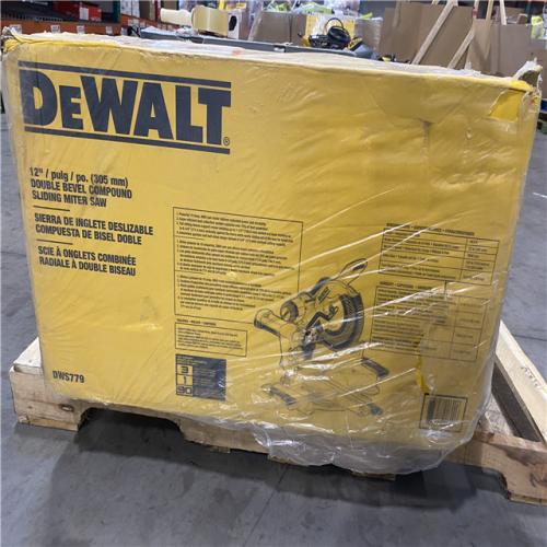 Dallas Location - NEW-	DEWALT 15 Amp Corded 12 in. Double Bevel Sliding Compound Miter Saw