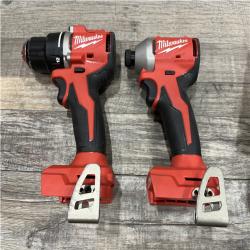 AS-IS Milwaukee 18V Lithium-Ion Brushless Cordless Compact Drill/Impact Combo Kit