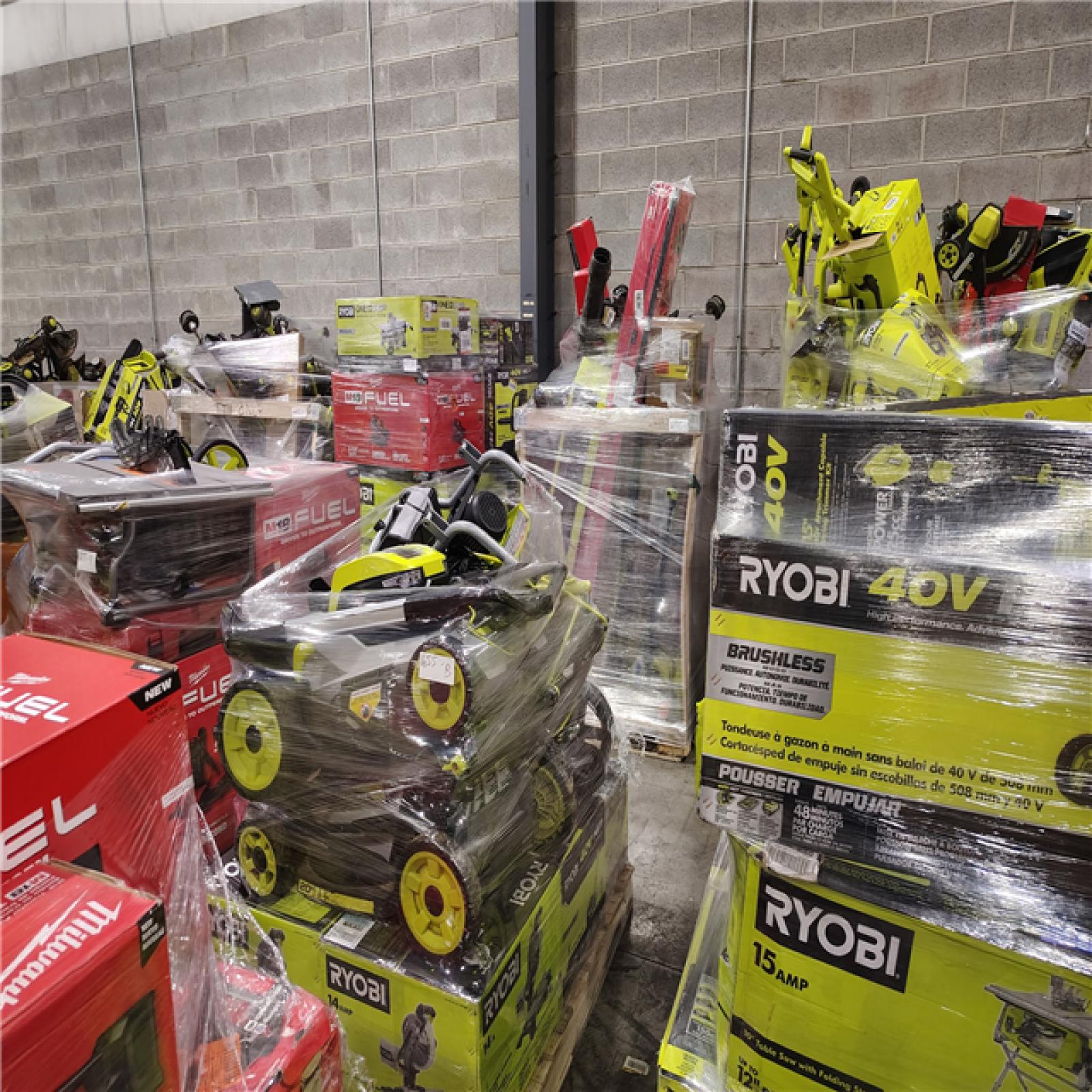 Pittston Location As-Is Power Tools Partial Truckload (13 Pallets) 1655-B