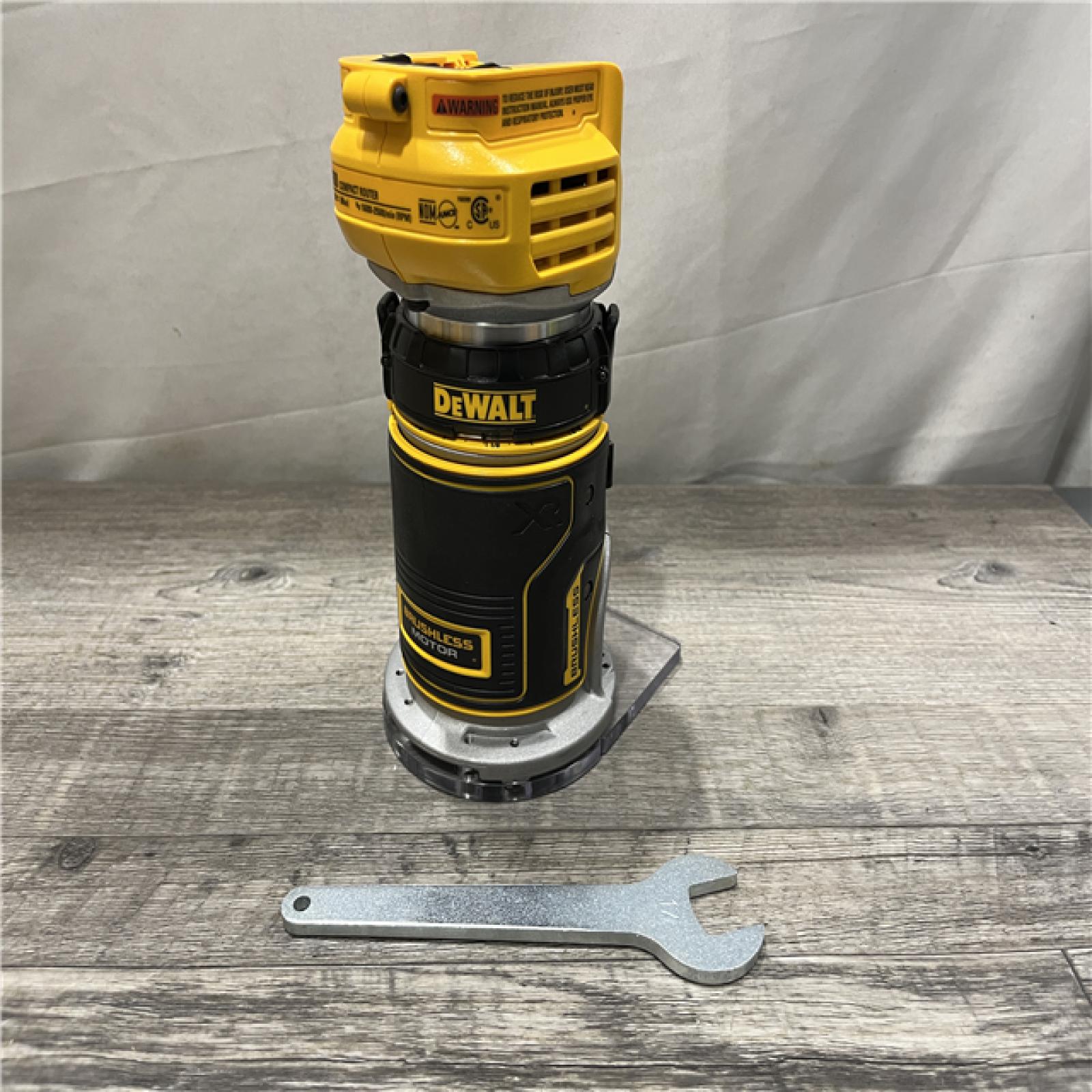 AS-IS DEWALT 20V MAX XR Cordless Brushless Fixed Base Compact Router (Tool Only)