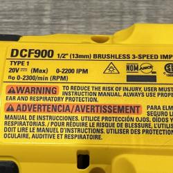 AS-IS DEWALT 20V MAX Lithium-Ion Cordless 1/2 in. Impact Wrench Kit